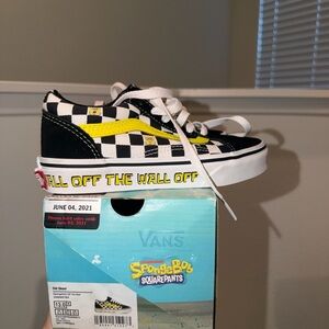 Vans Kids Sneakers Black White Yellow